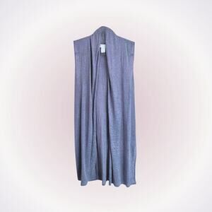 Cynthia Rowley Muted Purple Sleeveless Cardigan | Sz S